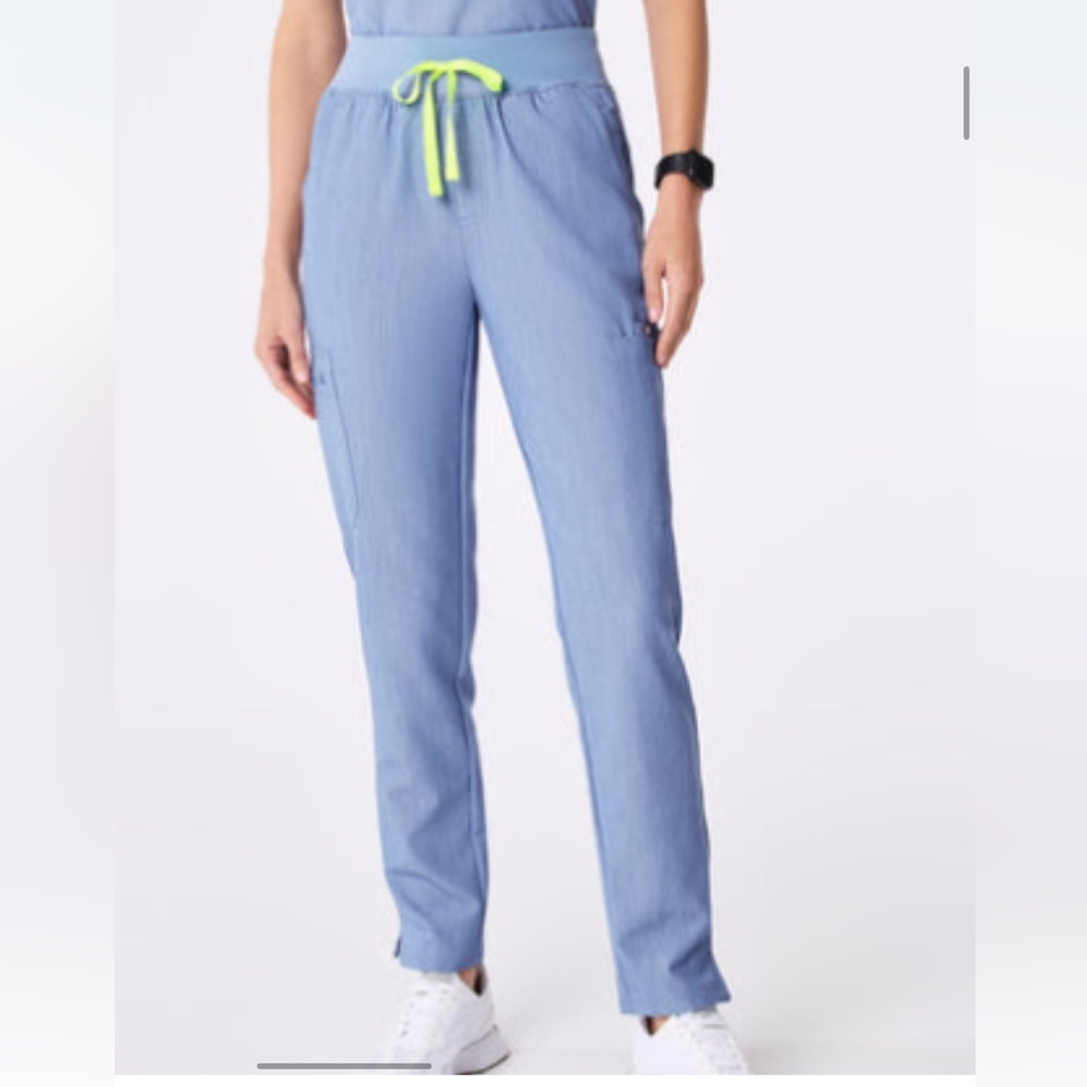 Heather Indigo High Waisted Yola - Skinny Scrub Pant™
